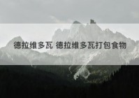 德拉维多瓦 德拉维多瓦打包食物